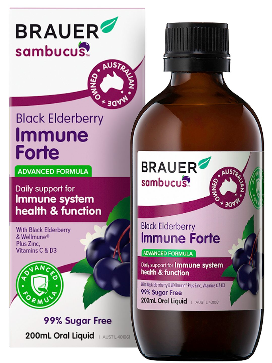Brauer Sambucus Black Elderberry Immune Forte