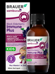 Brauer Sambucus Black Elderberry Immune Plus for Kids