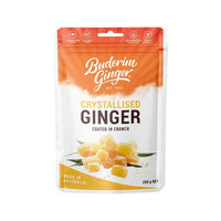 Buderim Ginger Organic Crystallised Ginger Coated in Crunch | Mr Vitamins