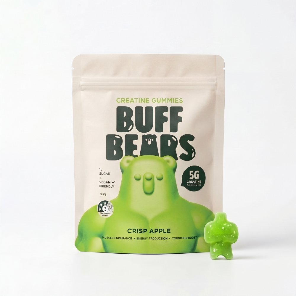 Buff Bears Creatine Gummies Crisp | Mr Vitamins