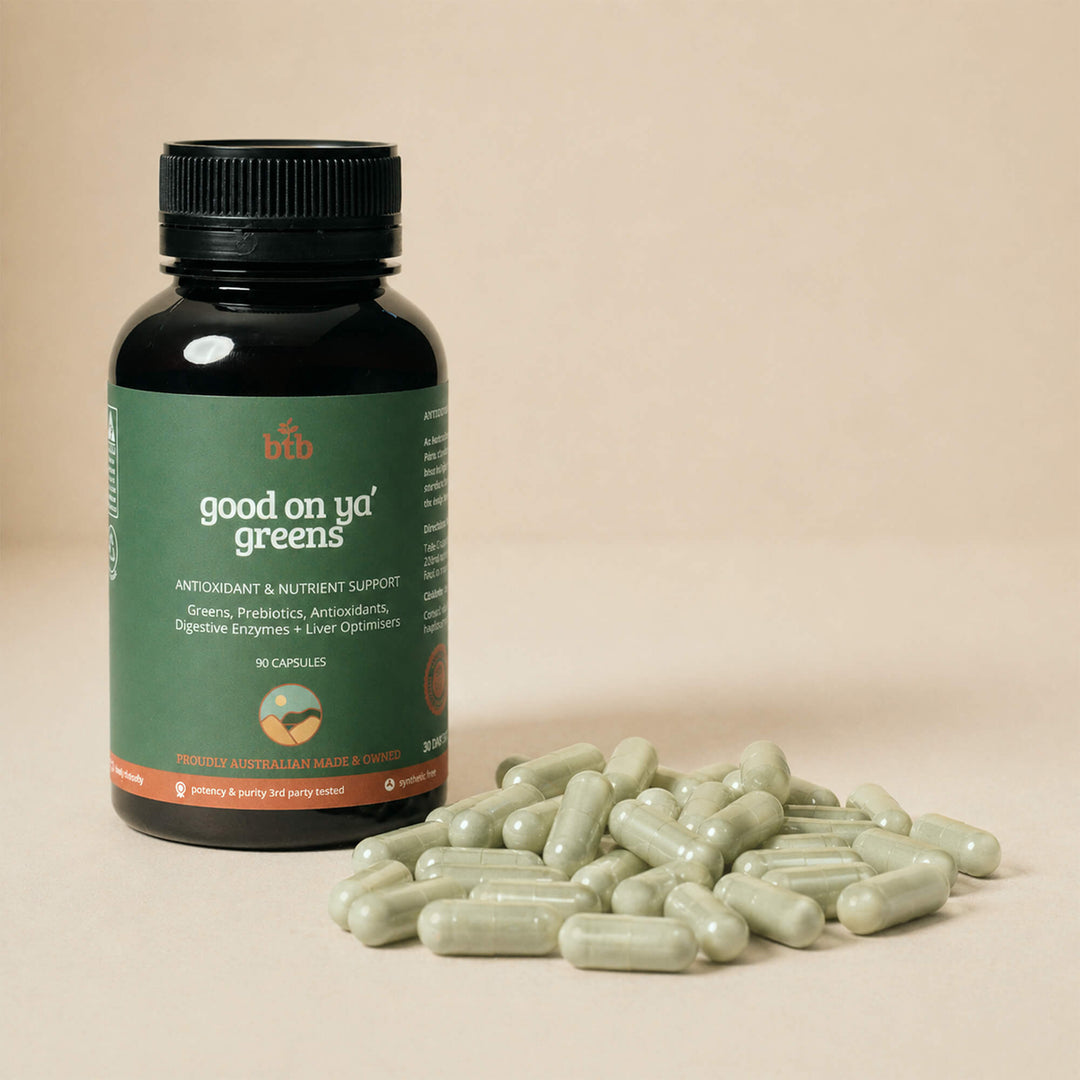 Bush Tucker Blends GOOD ONYA GREENS CAPSULES | Mr Vitamins