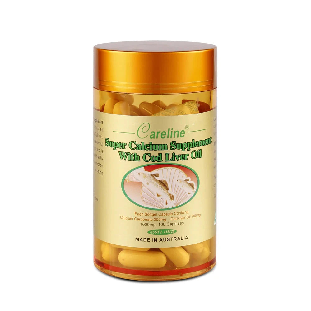 Careline Gold Super Calcium Supplement with Cod Liver Oil | Mr Vitamins