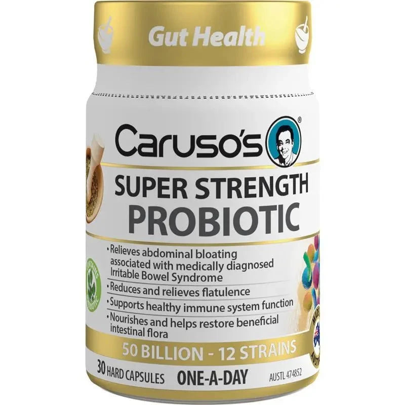 Carusos Super Strength Probiotic 30 Capsules