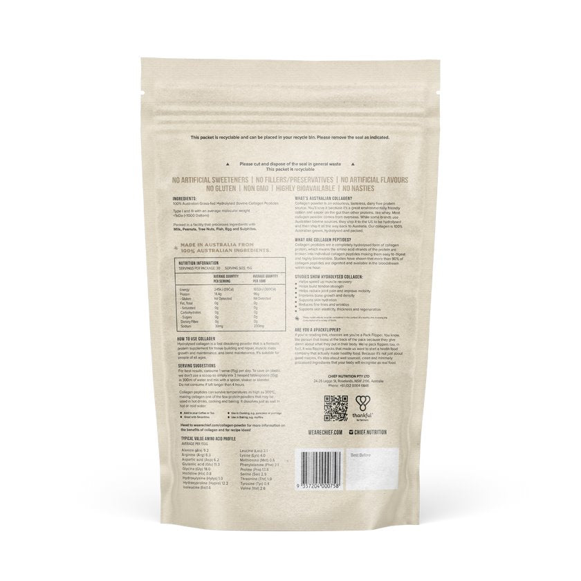Chief Grass-Fed Collagen Protein Powder - Unflavoured