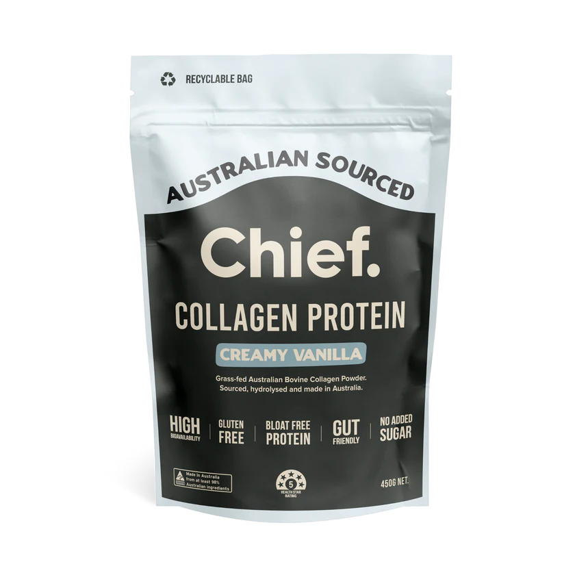 Chief Grass-Fed Collagen Protein Powder - Creamy Vanilla