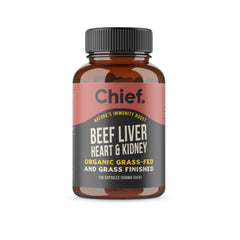 Chief Organic Beef Liver Heart & Kidney Capsules