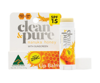 Clean and Pure Manuka Honey and Zinc Lip Balm SPF15 Sunscreen | Mr Vitamins