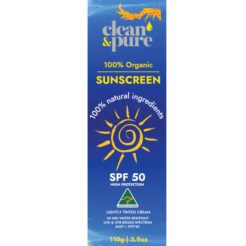 Clean and Pure Organic SPF50 Sunscreen
