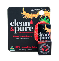 Clean and Pure Tinted Strawberry Lip Balm