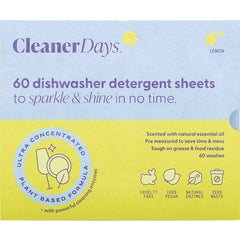 Cleaner Days Dishwasher Detergent Sheets