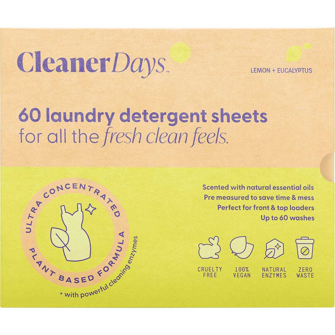 Cleaner Days Laundry Detergent Sheets
