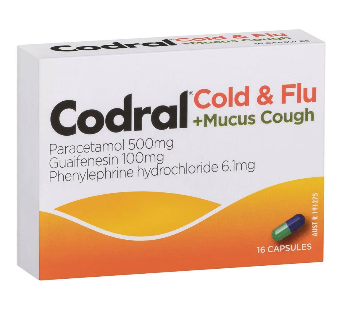 Codral Cold & Flu + Mucus Cough Capsules