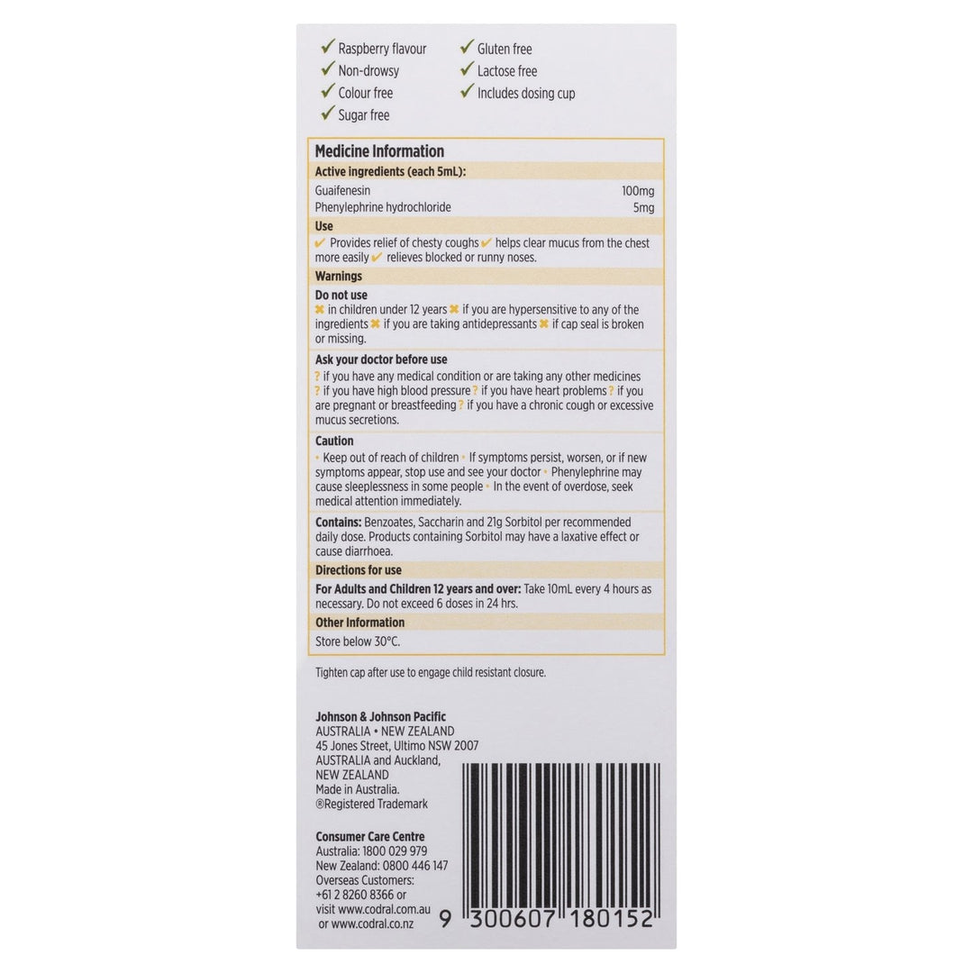 Codral Relief Mucus Cough & Cold