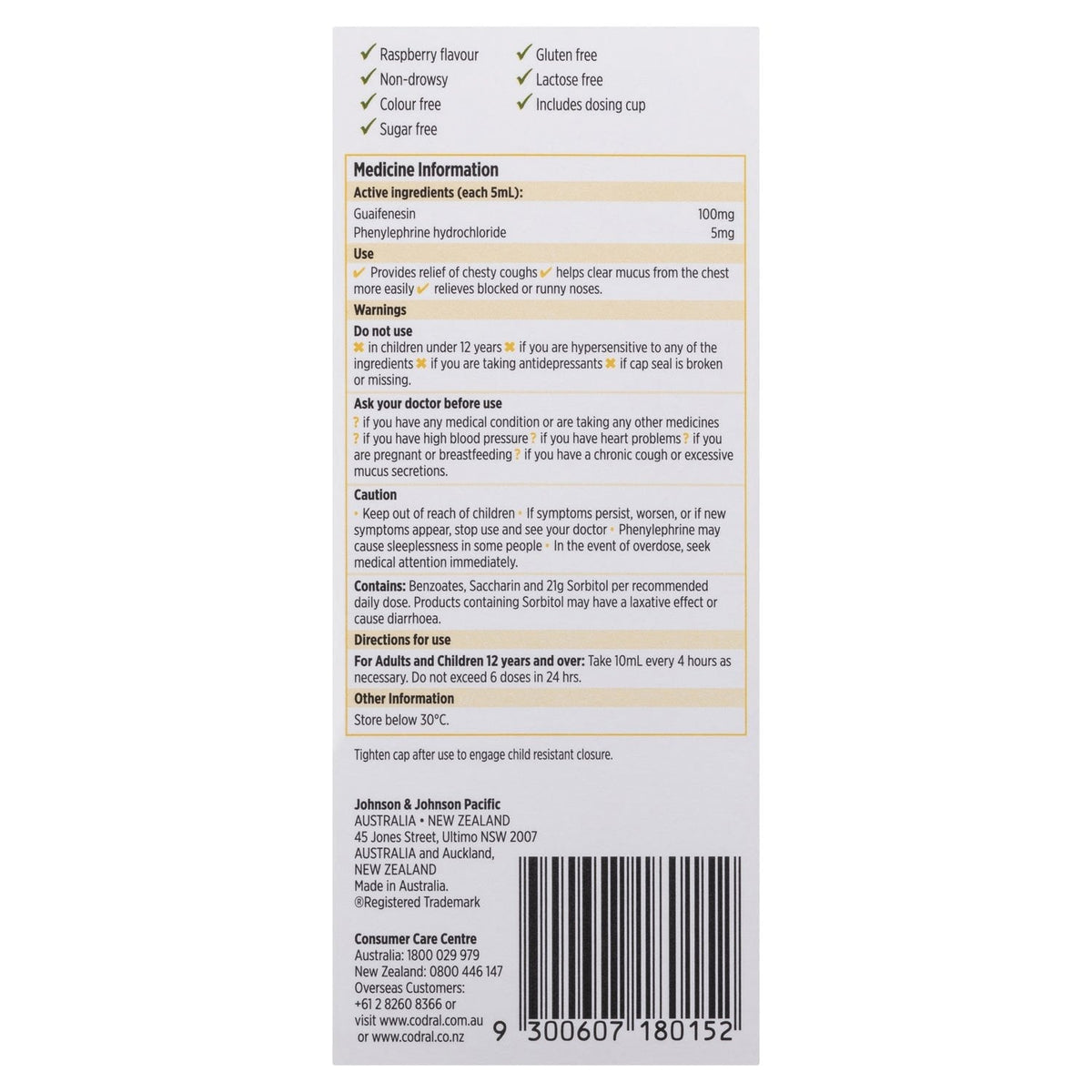 Codral Relief Mucus Cough & Cold