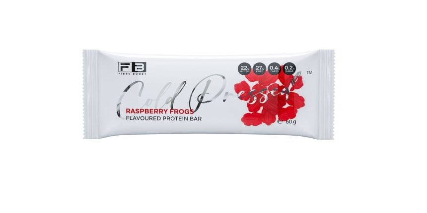 Fibre Boost Cold pressed protein bar - Raspberry Frogs