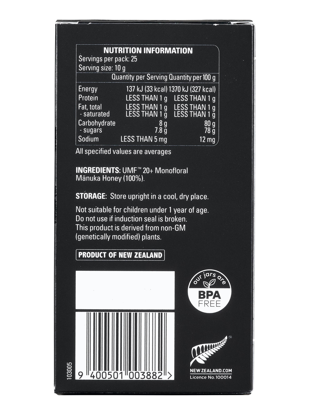 Comvita Manuka Honey UMF20+ | Mr Vitamins