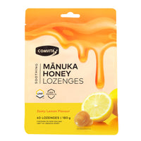 Comvita Soothing Manuka Honey Lozenges - Lemon 40 pack | Mr Vitamins