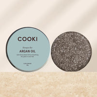 Cooki Haircare Argan Oil Shampoo Bar JUMBO With Tin | Mr Vitamins