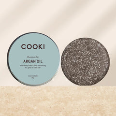 Cooki Haircare Argan Oil Shampoo Bar JUMBO With Tin