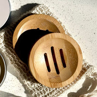 Cooki Haircare Round Bamboo Bar Drainer Dish | Mr Vitamins