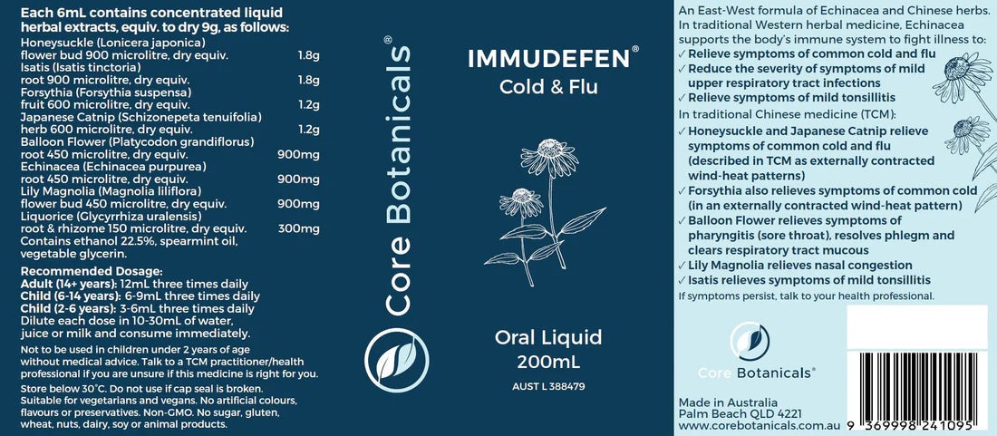 Core Botanicals Immudefen Cold & Flu