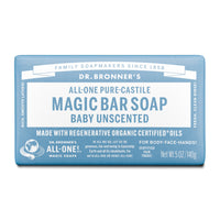 Dr. Bronners Pure-Castile Bar Soap - Baby Unscented | Mr Vitamins