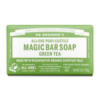 Dr. Bronners Pure-Castile Bar Soap - Green Tea | Mr Vitamins