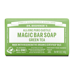 Dr. Bronners Pure-Castile Bar Soap - Green Tea