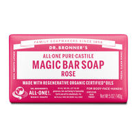 Dr. Bronners Pure-Castile Bar Soap - Rose | Mr Vitamins