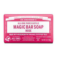 Dr. Bronners Pure-Castile Bar Soap - Rose