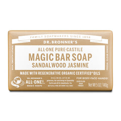 Dr. Bronners Pure-Castile Bar Soap - Sandalwood Jasmine