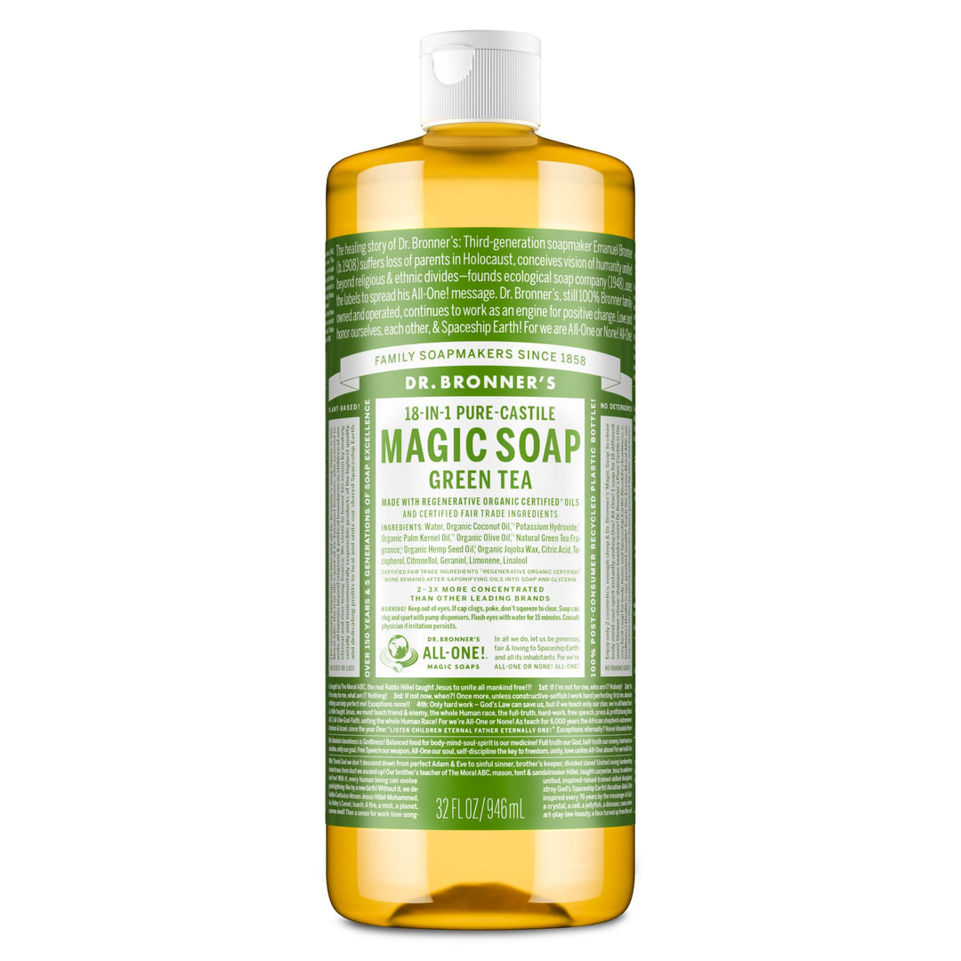 Dr. Bronners Pure-Castile Liquid Soap - Green Tea