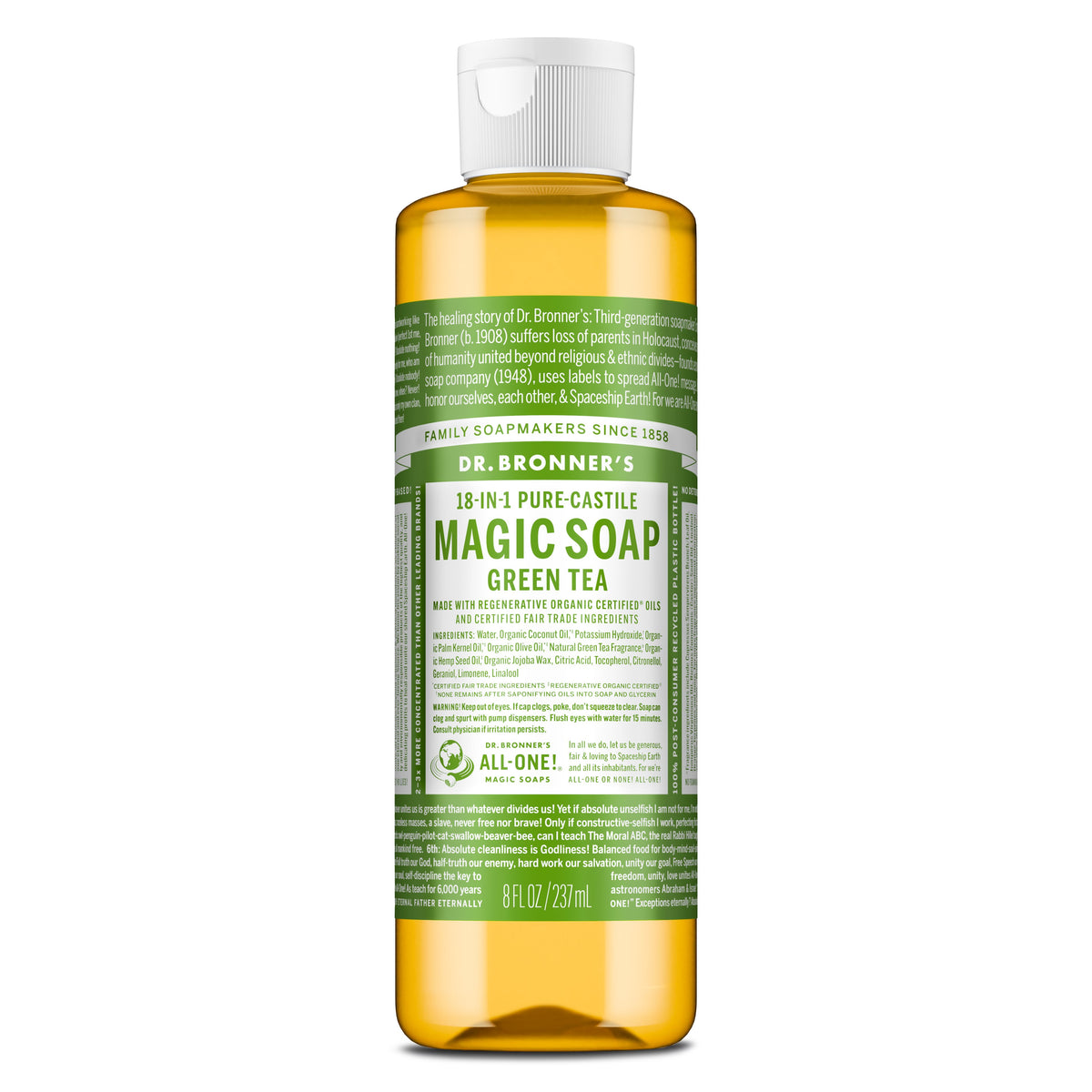 Dr. Bronners Pure-Castile Liquid Soap - Green Tea
