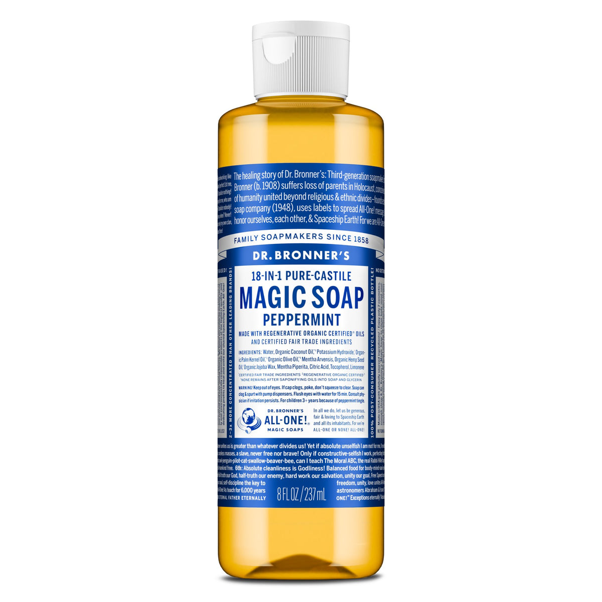 Dr. Bronners Pure-Castile Liquid Soap - Peppermint