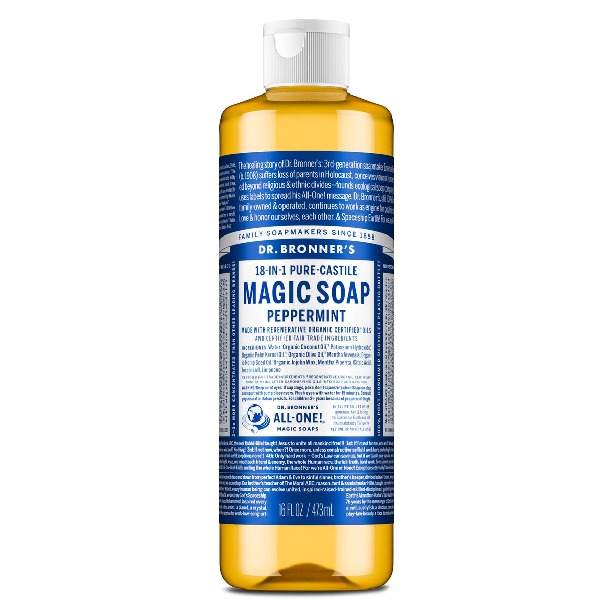 Dr. Bronners Pure-Castile Liquid Soap - Peppermint