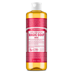 Dr. Bronners Pure-Castile Liquid Soap - Rose