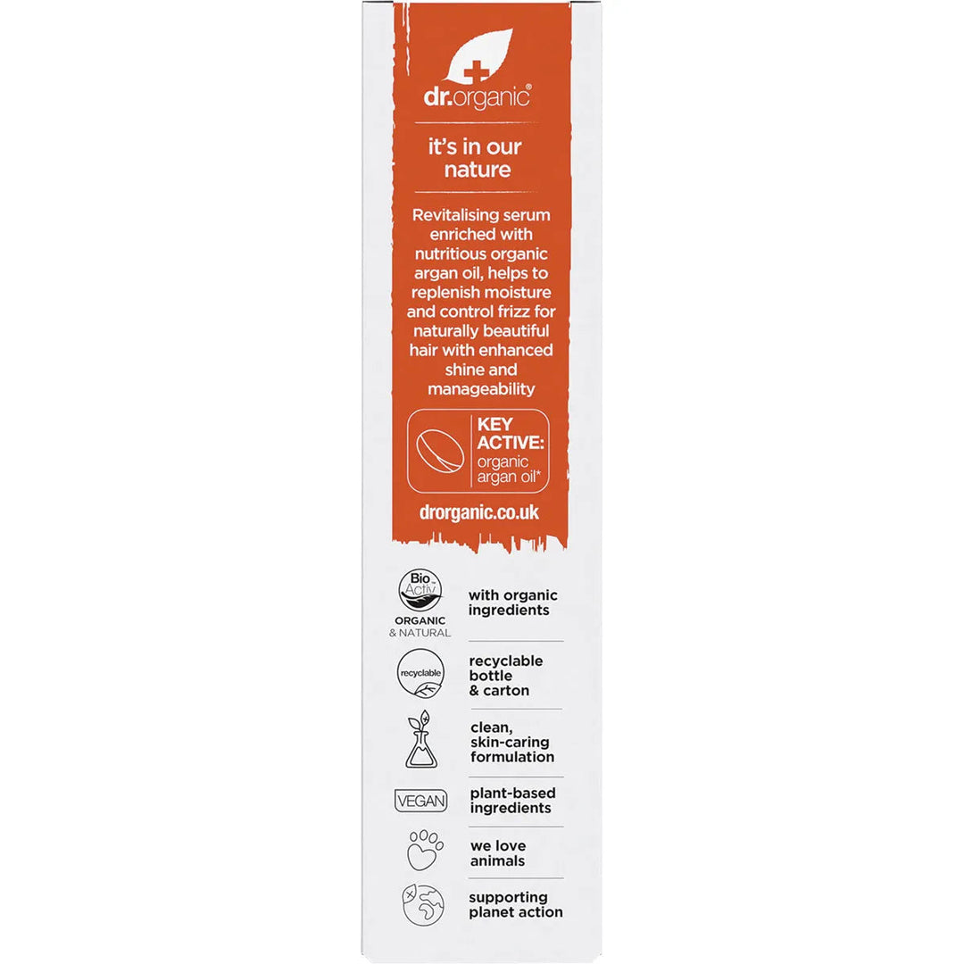 Dr Organic Hair Treatment Serum Organic Moroccan Argan Oil