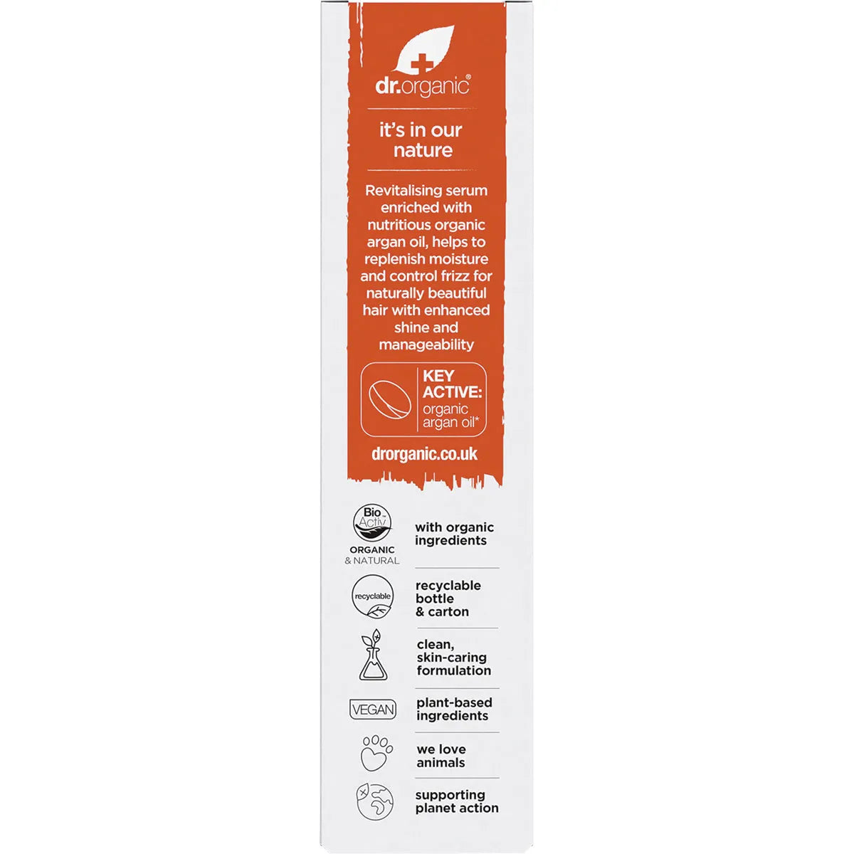 Dr Organic Hair Treatment Serum Organic Moroccan Argan Oil