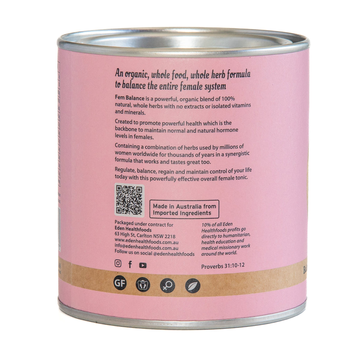 Eden Healthfoods Fem Balance | Mr Vitamins