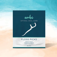 embi OOC Pure Silk Thread Zero Plastic Floss Picks 30pk | Mr Vitamins
