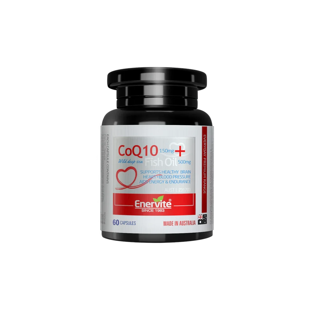 Enervite CoQ10 150mg Plus Fish Oil
