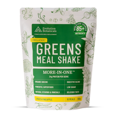 EVOLUTION BOTANICALS Organic Greens Meal Shake Smooth Pineapple 550g