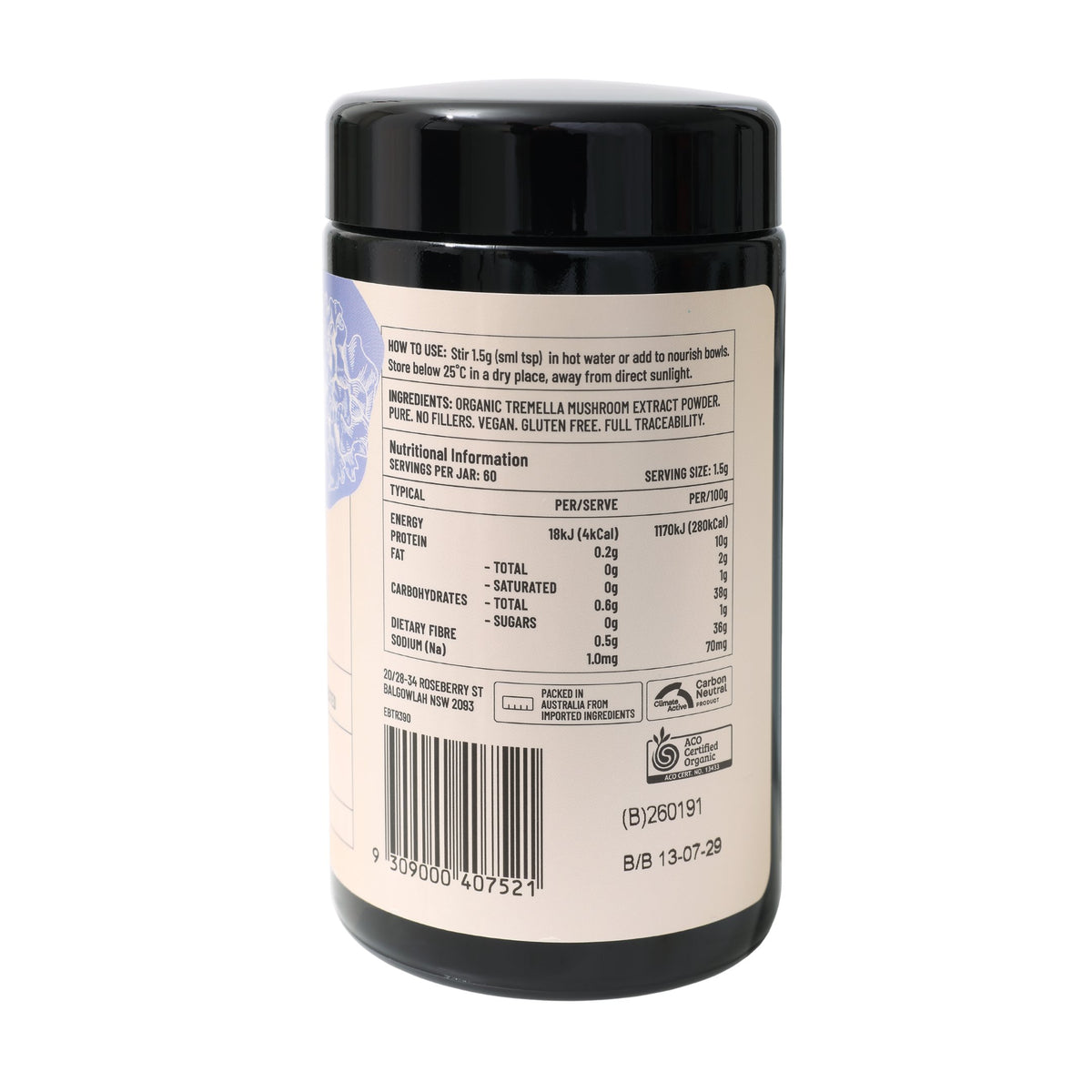 Evolution Botanicals Organic Tremella | Mr Vitamins