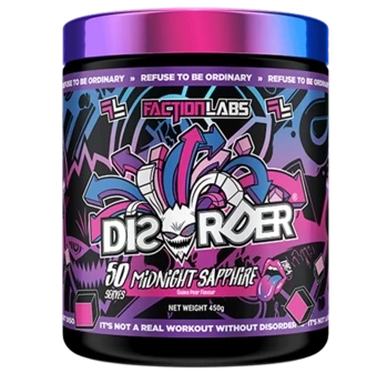 Faction Labs Disorder original Pre-Workout Midnight Saphire