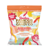 FAMOUS Sugar Free Candy Snake Gummies Mixed Flavours | Mr Vitamins