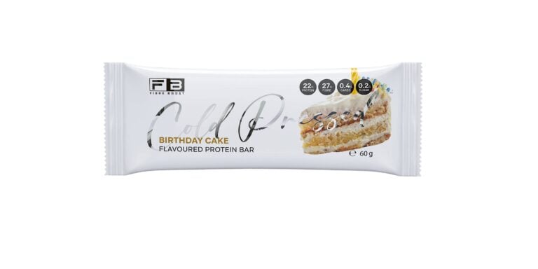 Fibre Boost Cold pressed protein bar - Birthday Cake