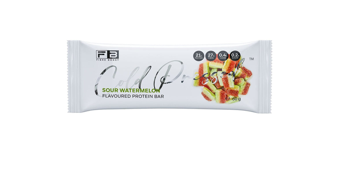 Fibre Boost Cold pressed protein bar - Sour Watermelon