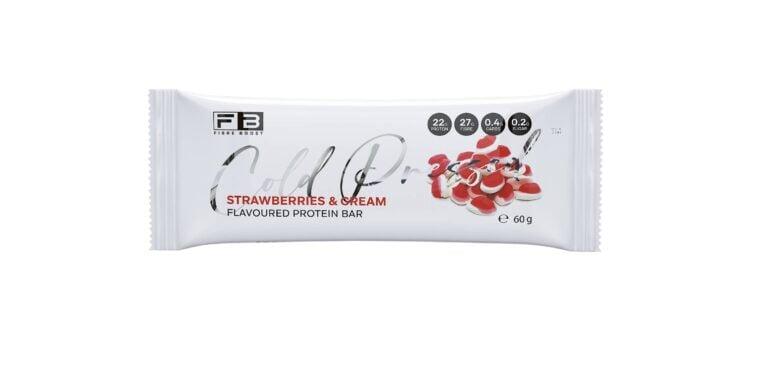 Fibre Boost Cold pressed protein bar - Strawberries and Cream