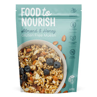 Food To Nourish Gluten Free Muesli Almond and Honey 600g | Mr Vitamins