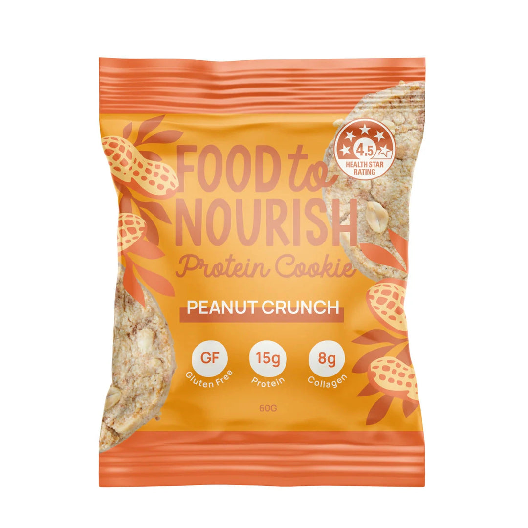 Food to Nourish Protein Cookie Peanut Crunch | Mr Vitamins